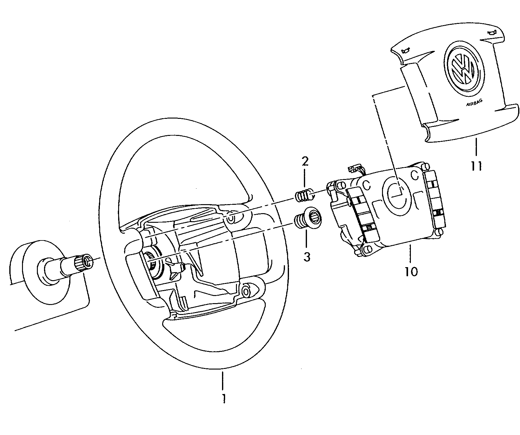 steering wheel - Touareg(TOUA)  