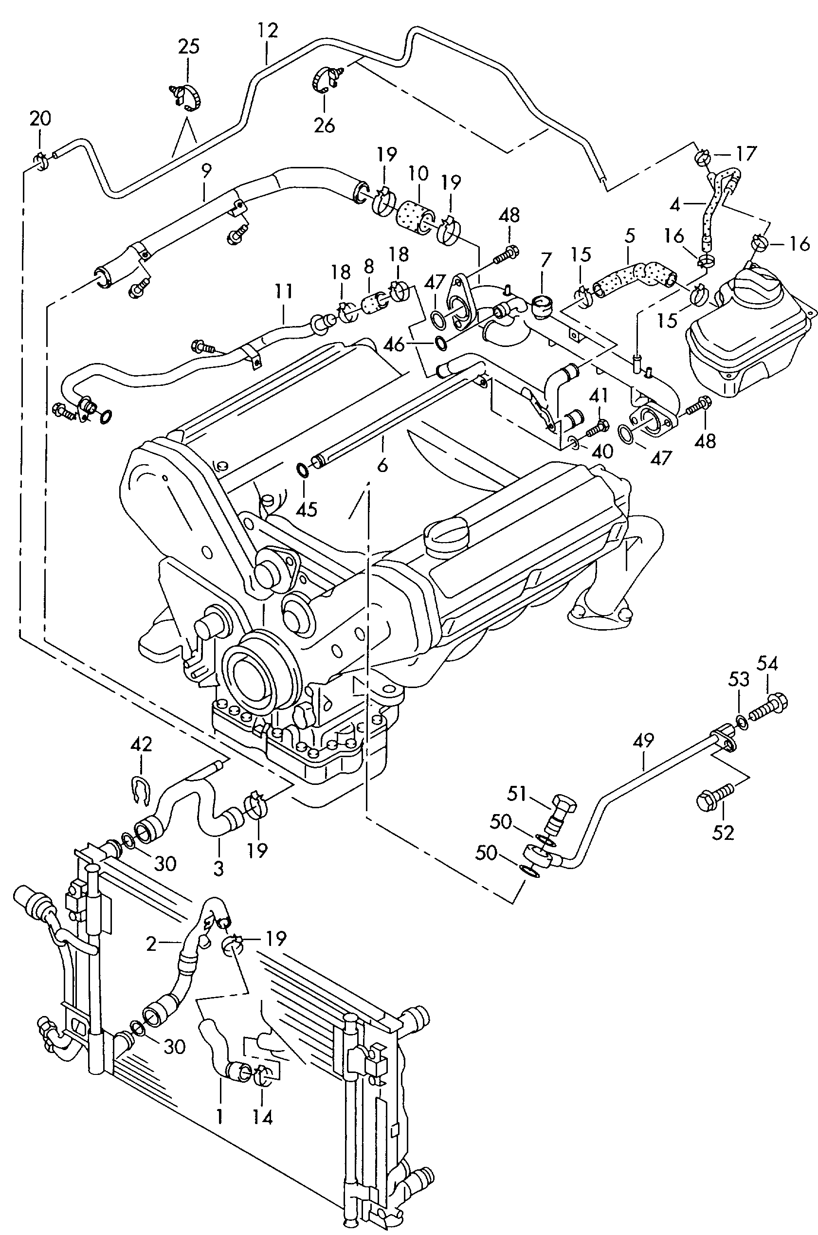 układ chłodzenia silnika - Audi A6/S6/Avant quattro(A6Q)  