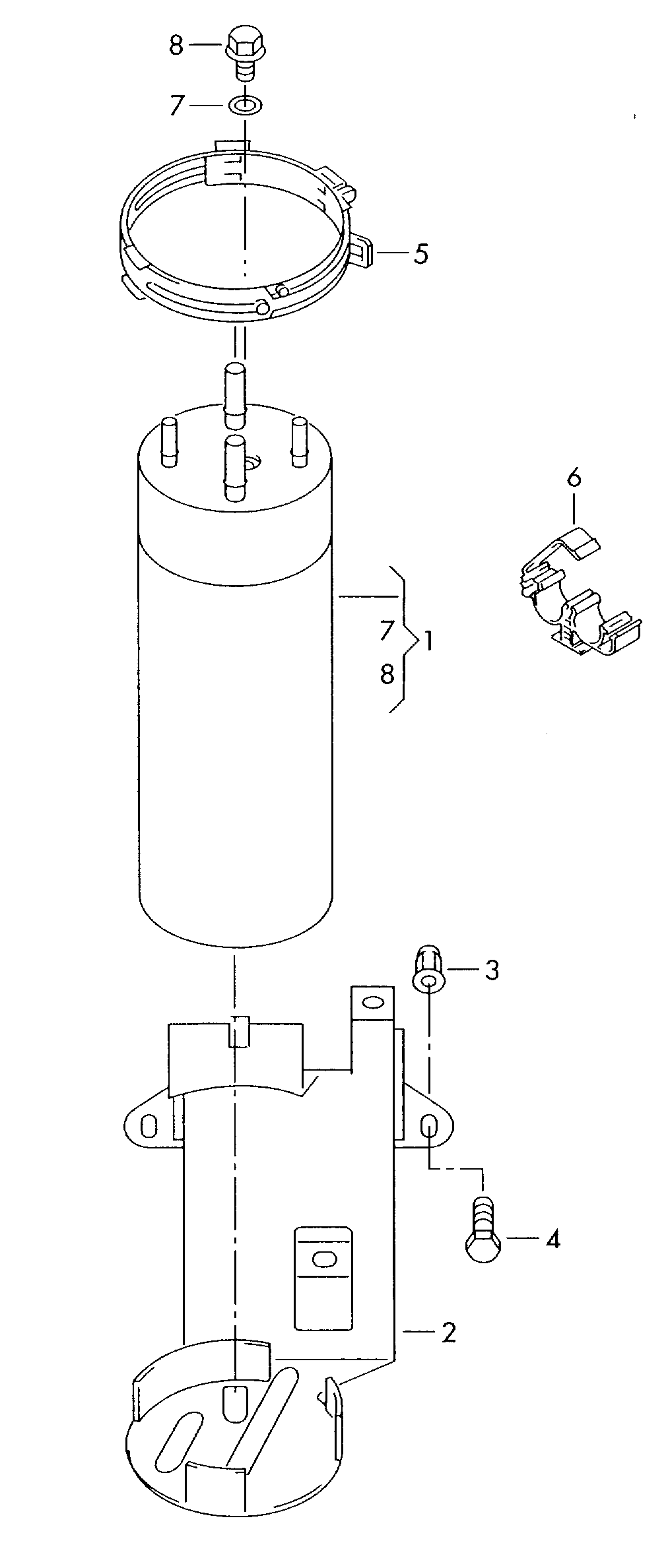 fuel filter - Touareg(TOUA)  