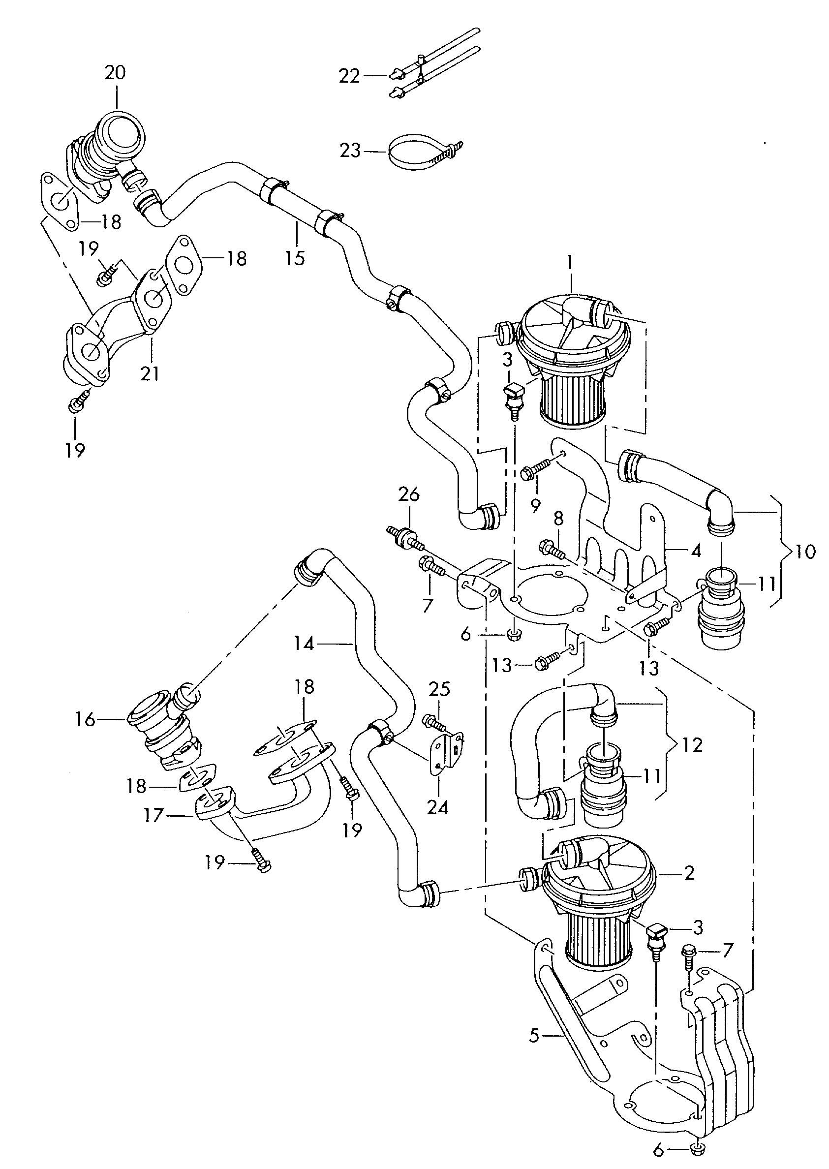 secondary air pump - Touareg(TOUA)  
