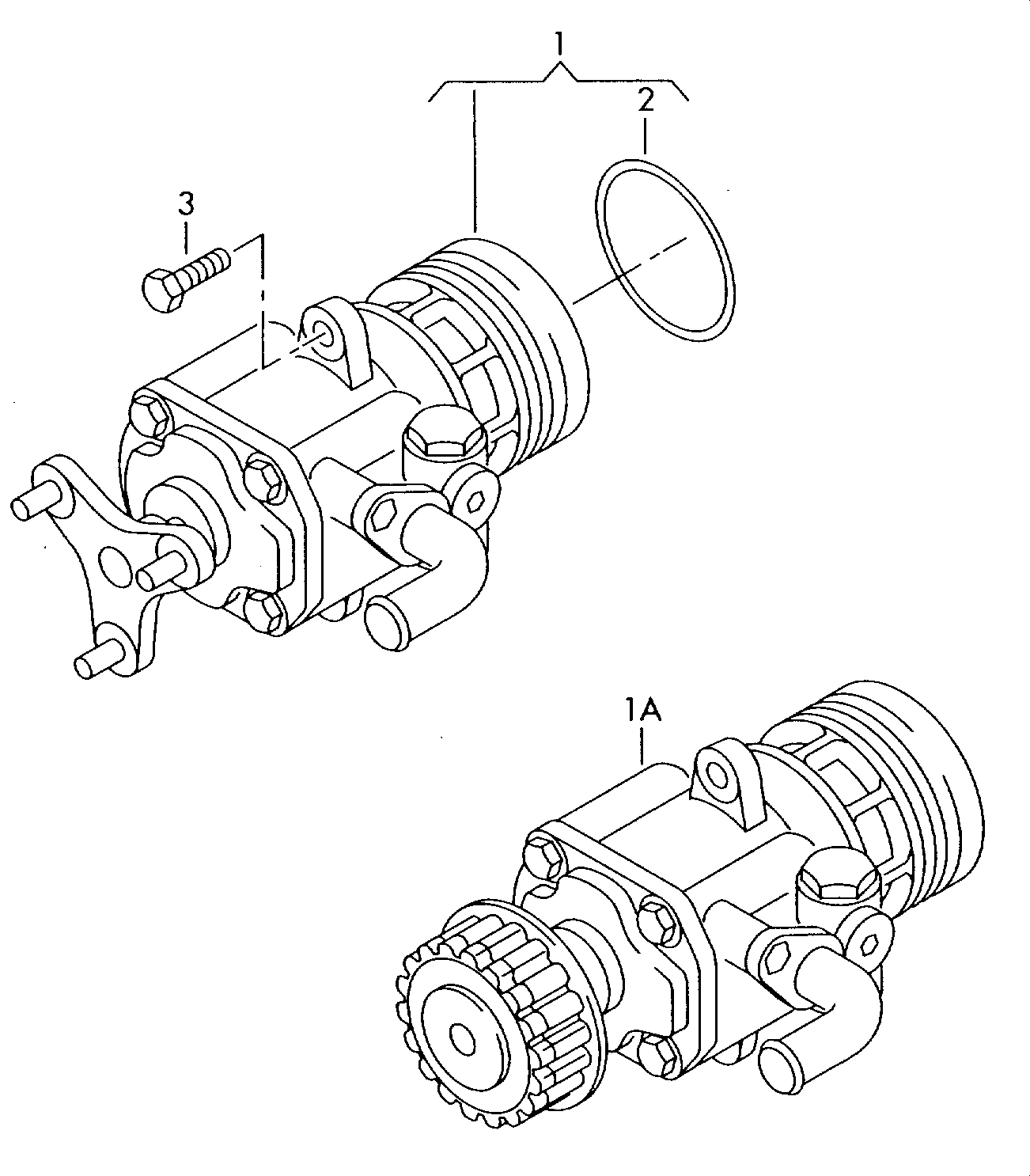 vane pump; for power steering - Touareg(TOUA)  