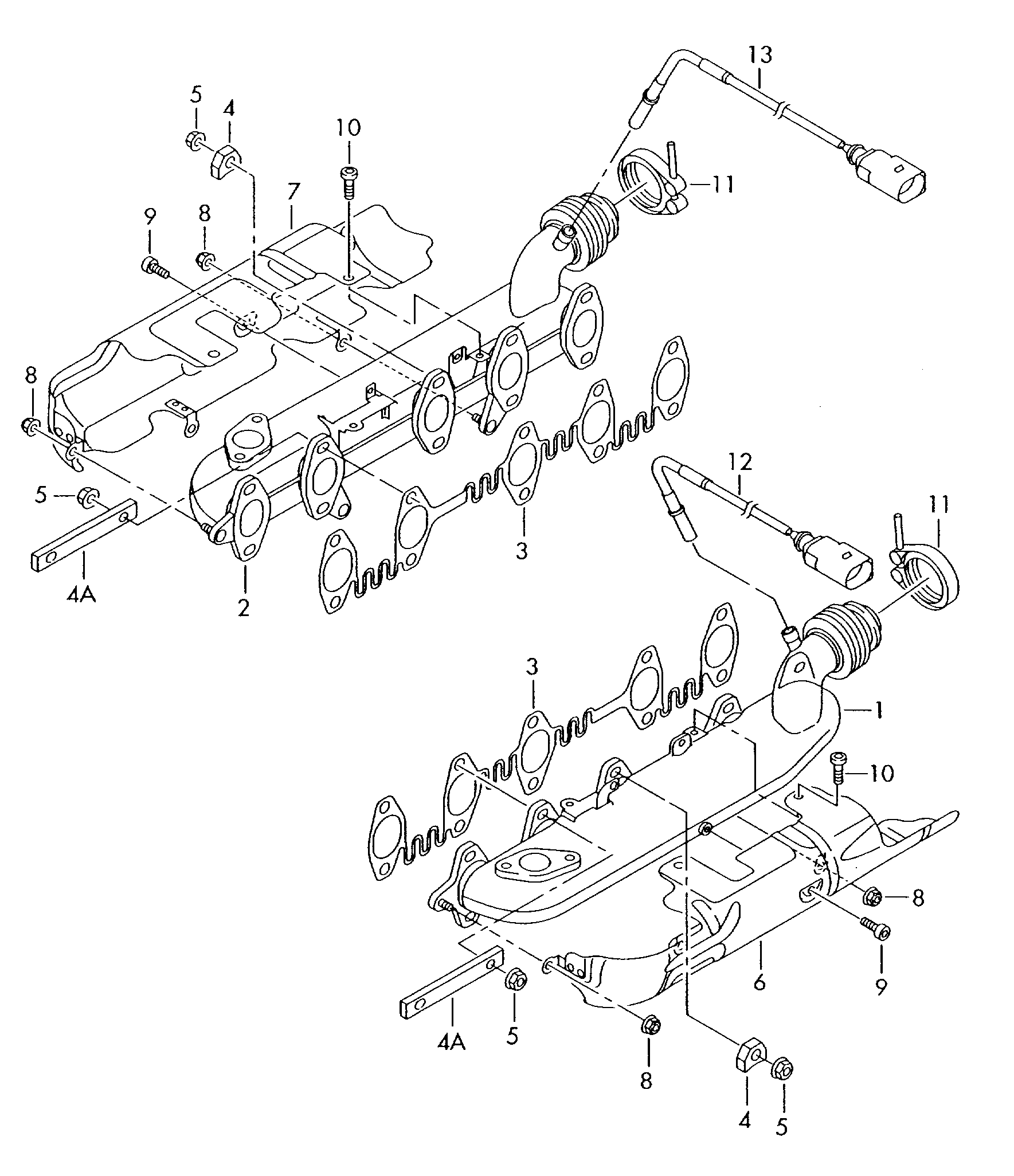 Abgaskruemmer - Phaeton(PHAE)  