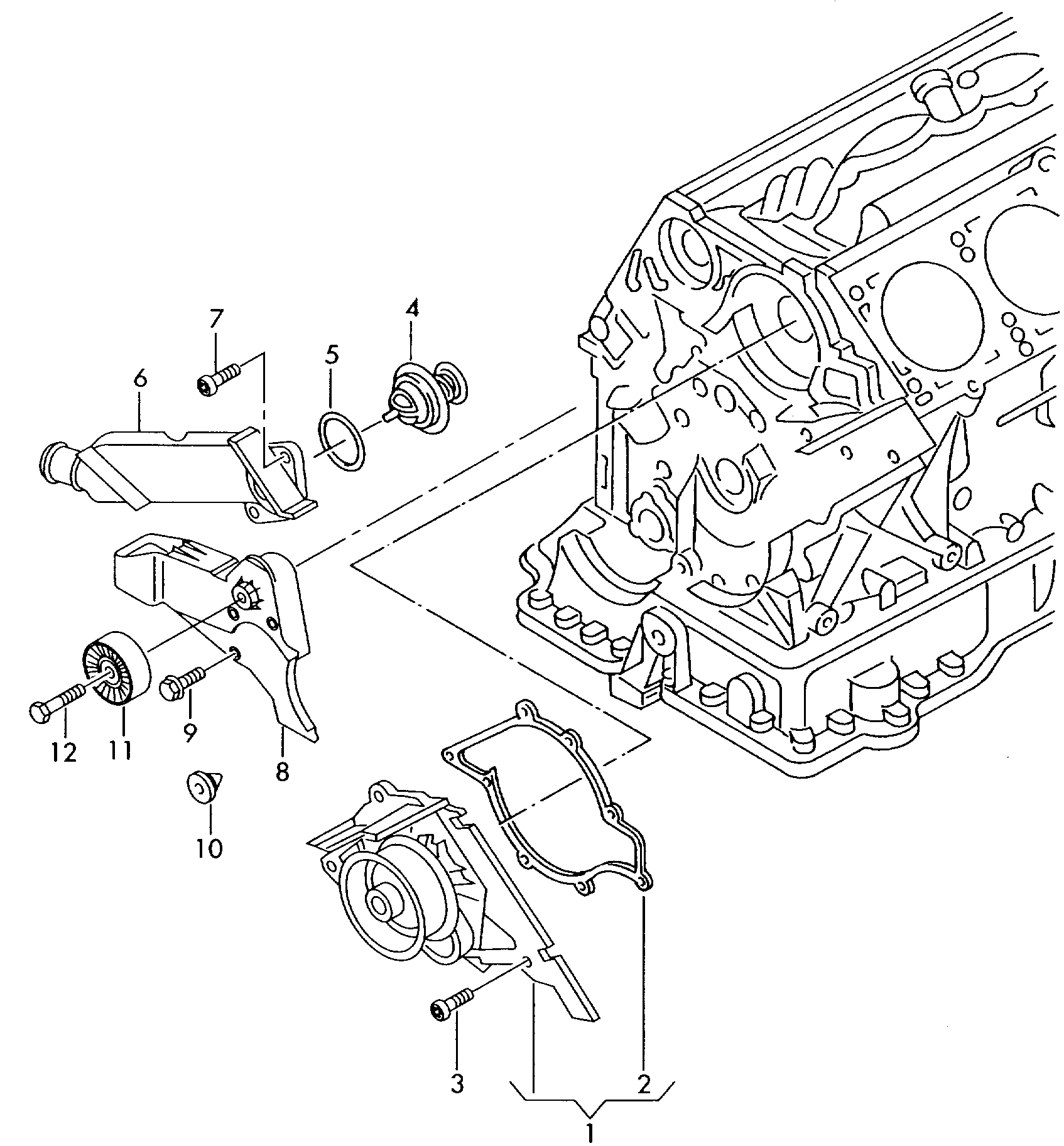 coolant pump - Audi A8/S8 quattro(A8Q)  