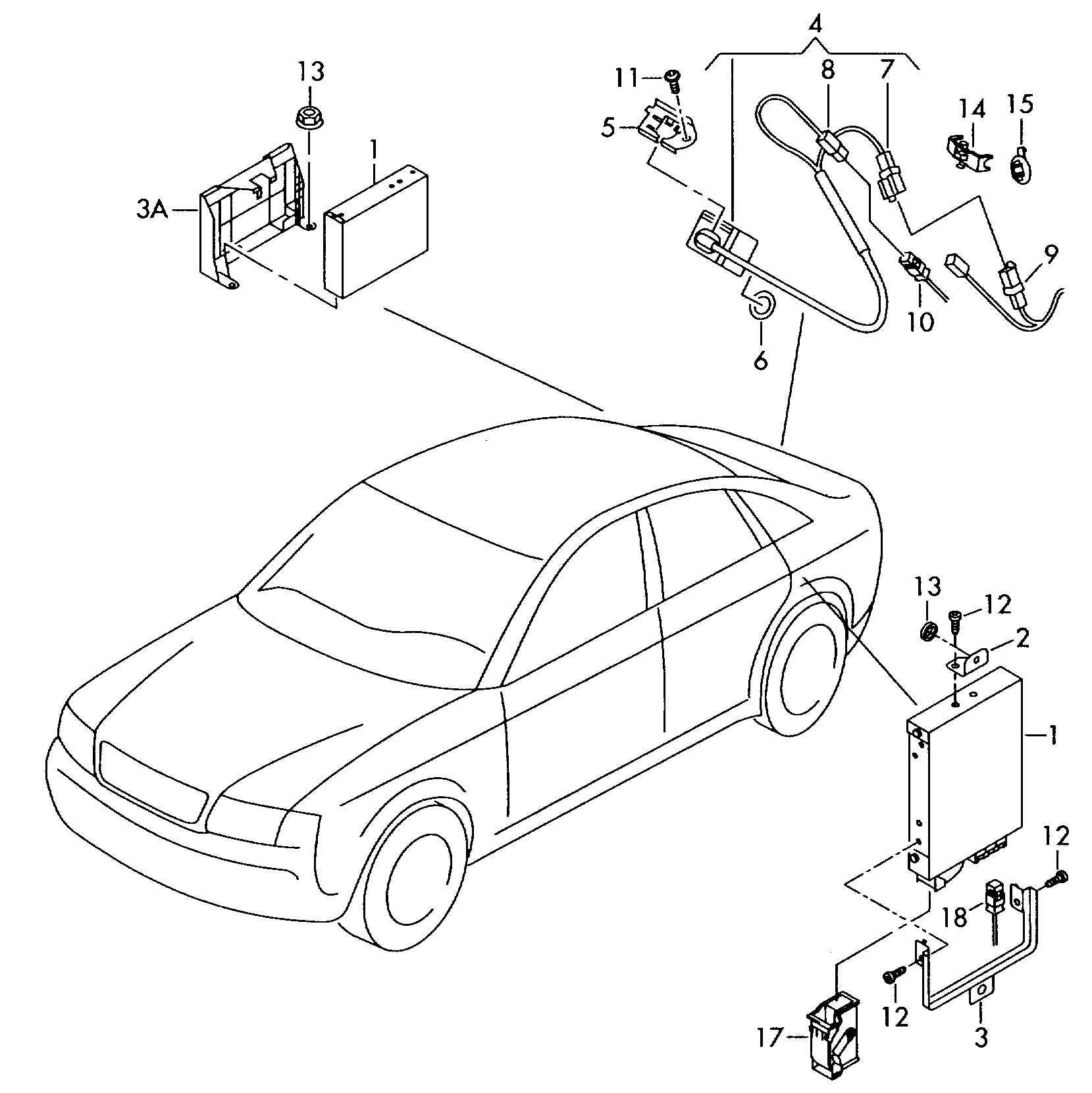 Einparkhilfe mit
Rueckfahrkamerasystem - Audi A6/S6/Avant quattro(A6Q)  