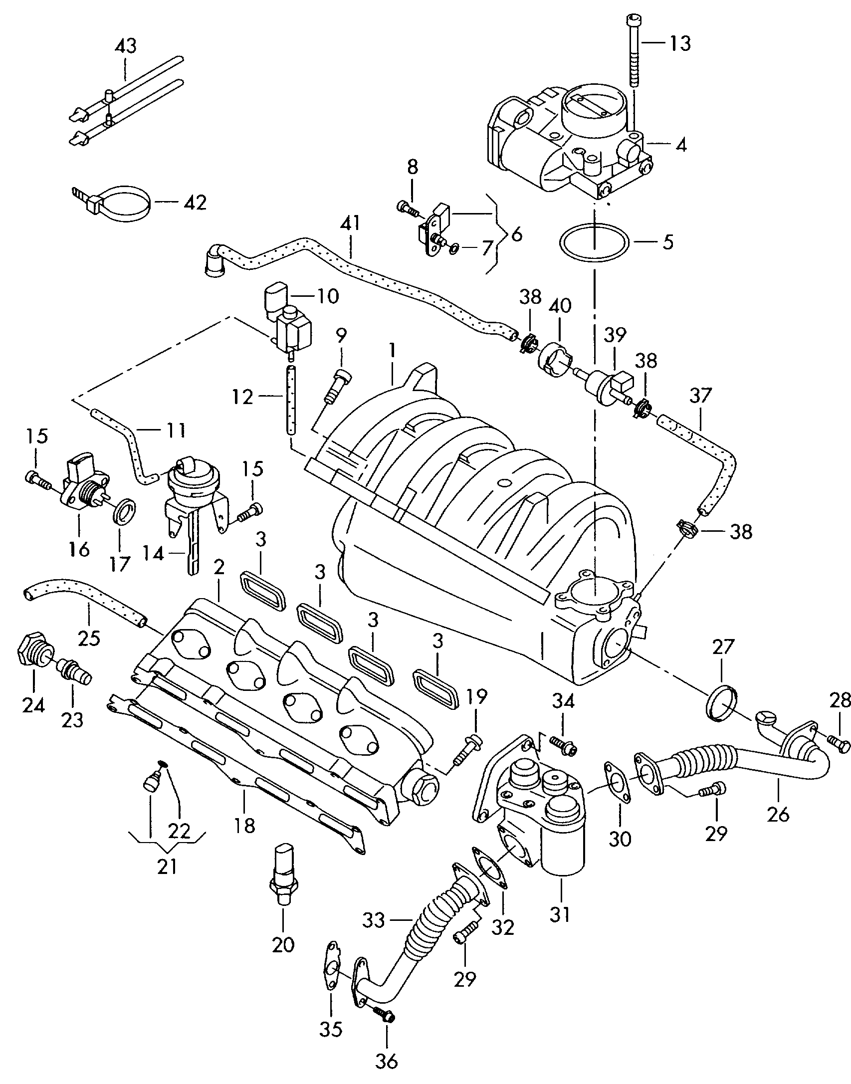 インテークシステム; バキュームシステム; アクチベーターフィルターSYSTEM - Audi A3/S3/Sportb./Lim./qu(A3)  