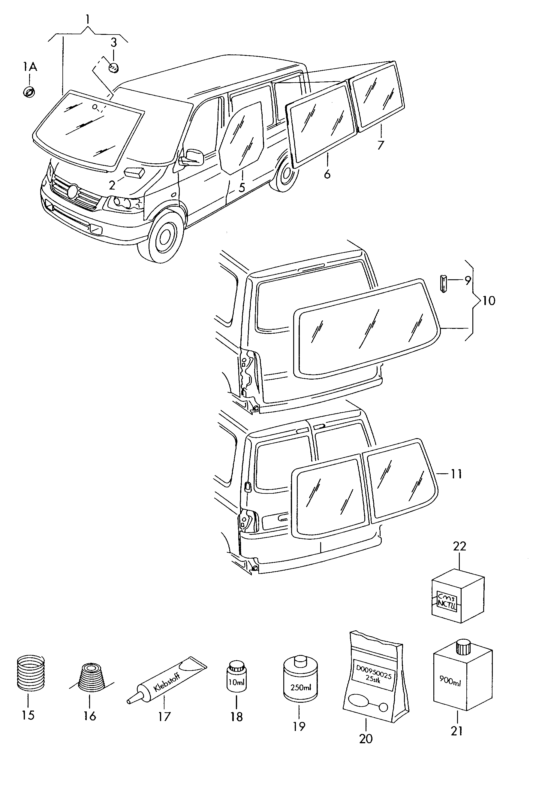 Klebe- und Dichtungsmaterial - Transporter(TR)  