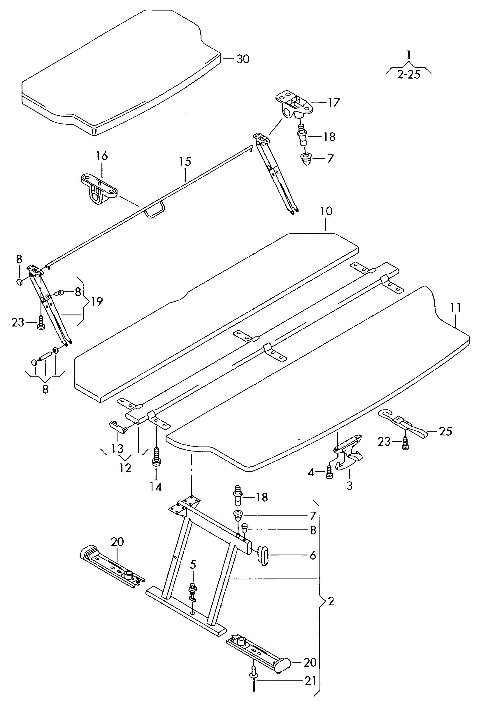 Bettplatte (Multiflexboard) - Transporter(TR)  