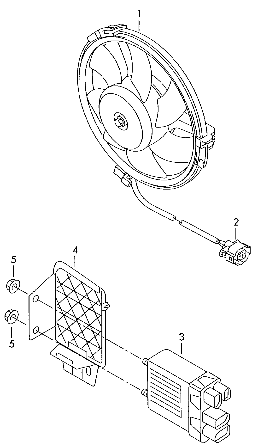 control unit for radiator
fan - Transporter(TR)  