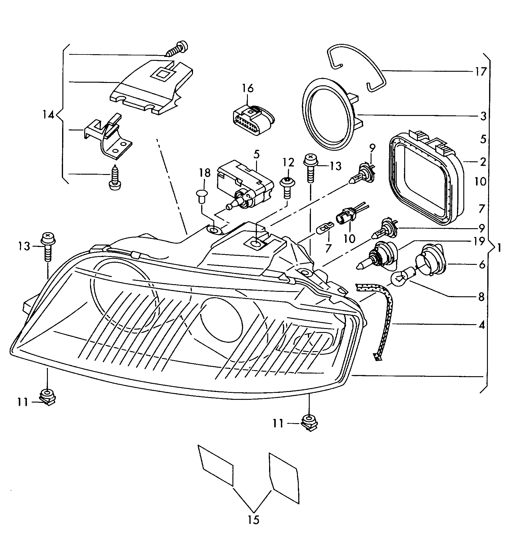 individual parts - Audi A3/S3/Sportb./Lim./qu(A3)  
