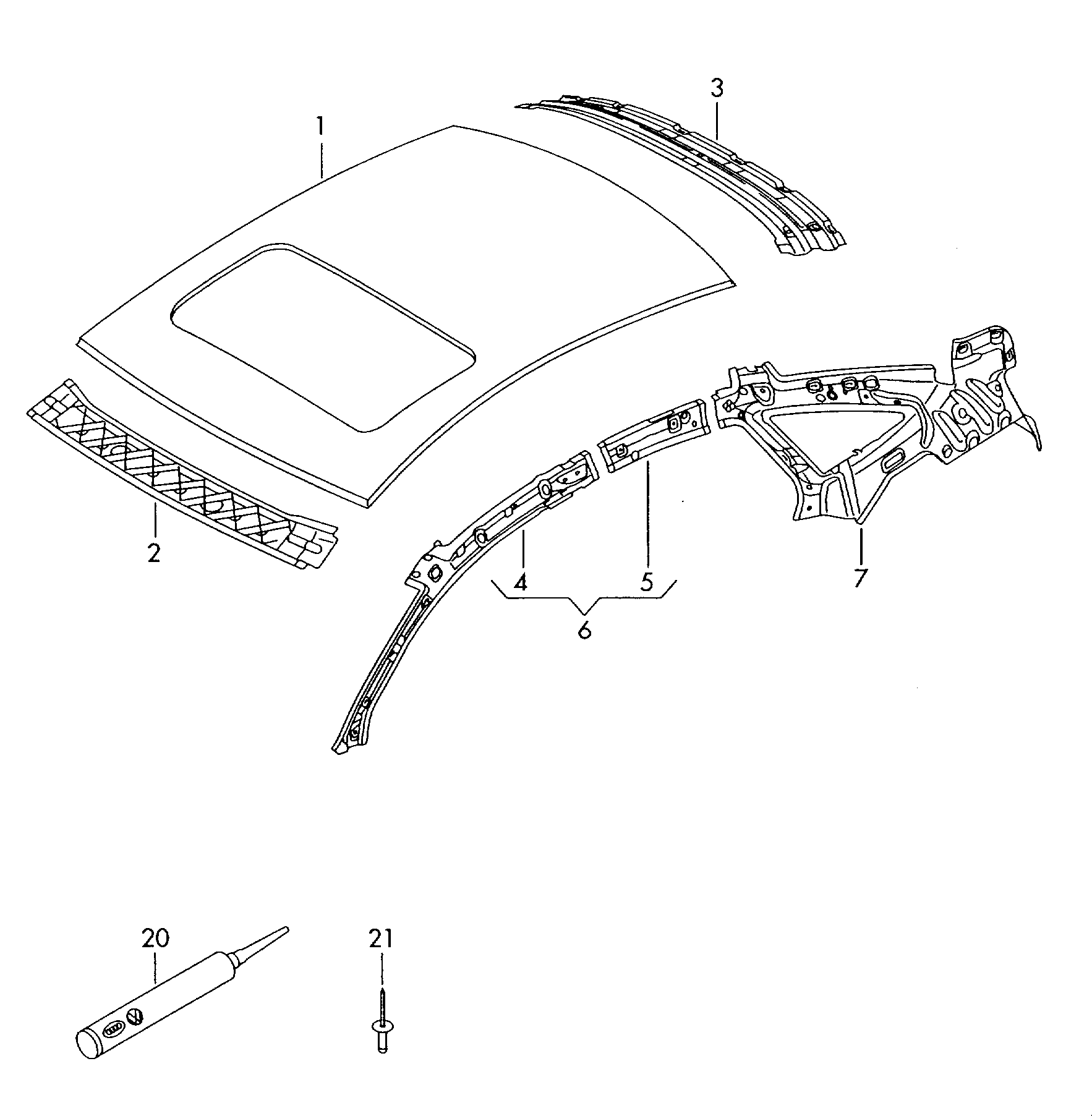 Klebe- und Dichtungsmaterial - Audi A6/S6/Avant quattro(A6Q)  