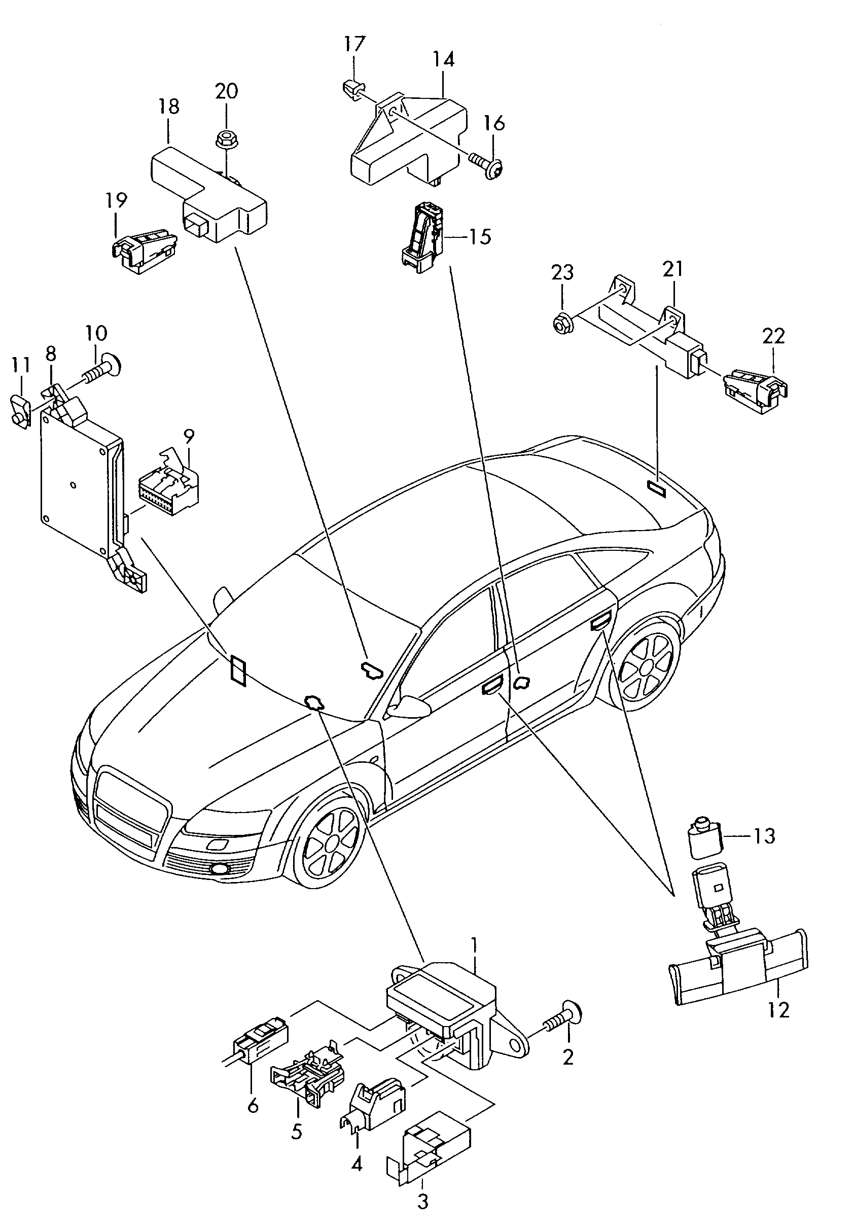 Zuendanlassschalter; Antenneneinleseeinheit fuer
... - Audi A6/S6/Avant quattro(A6Q)  