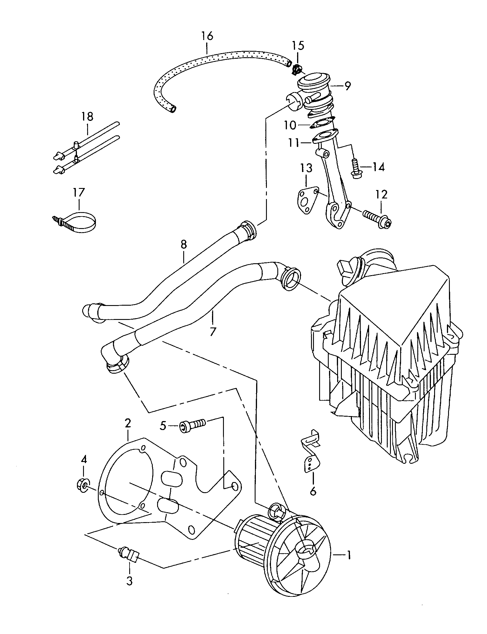secondary air pump - Polo/Derby/Vento-IND(PO)  