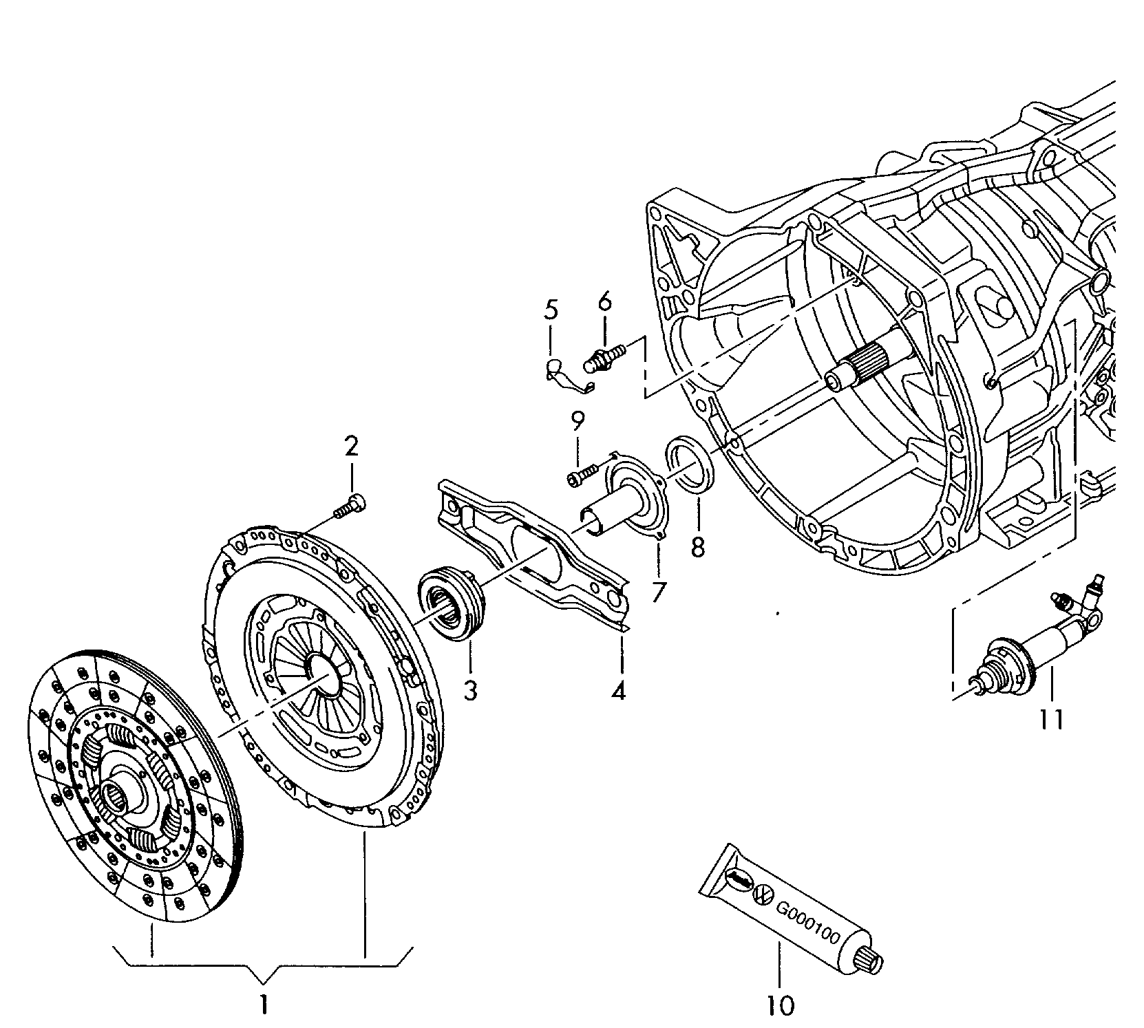 frizione; per cambio mecc. 6 marce - Audi Q7(AQ7)  