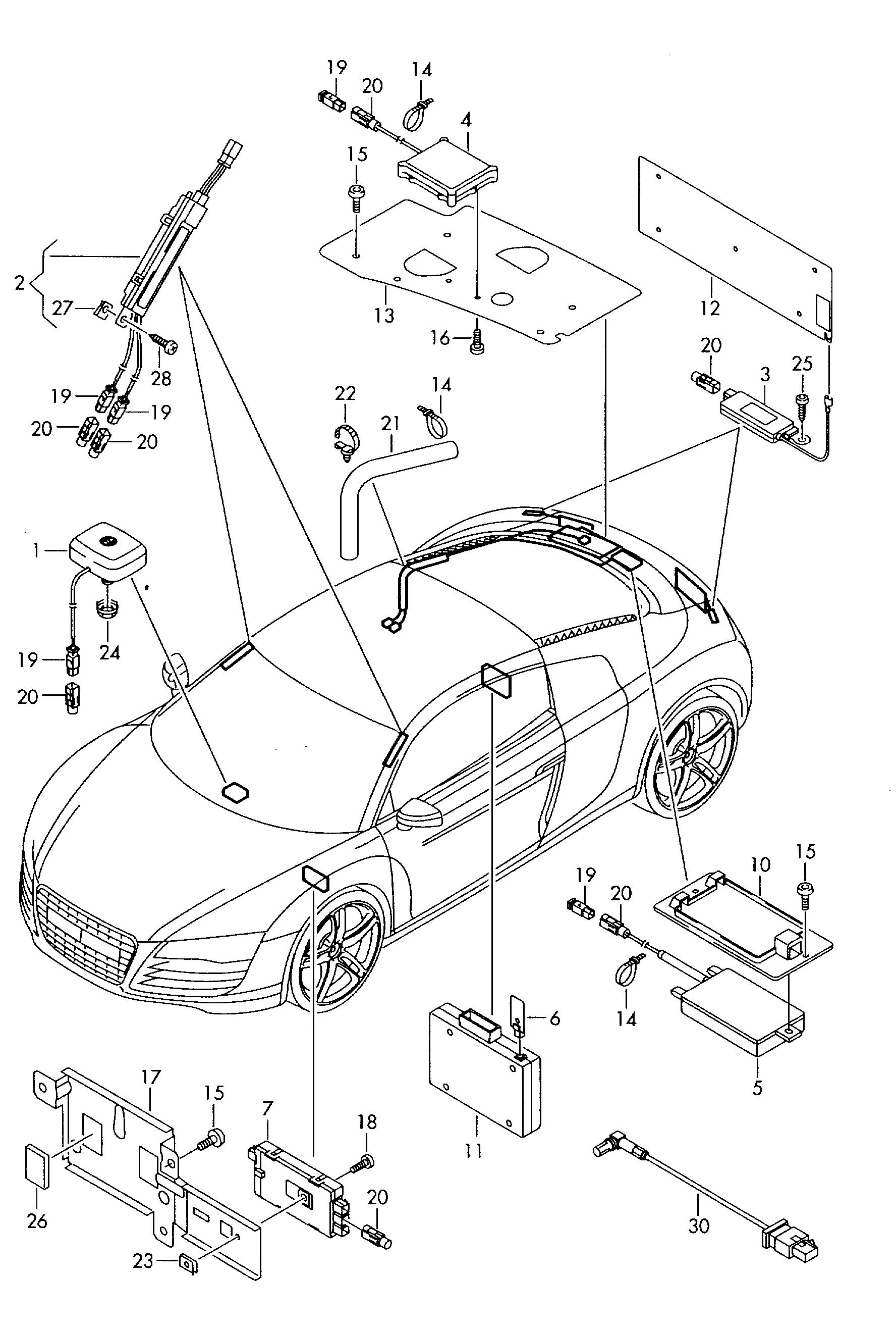 天线 - Audi R8(R8)  