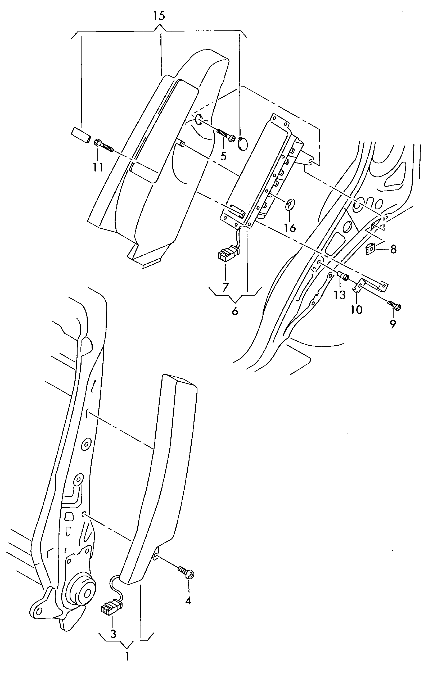 airbag lateral - Tiguan(TIG)  