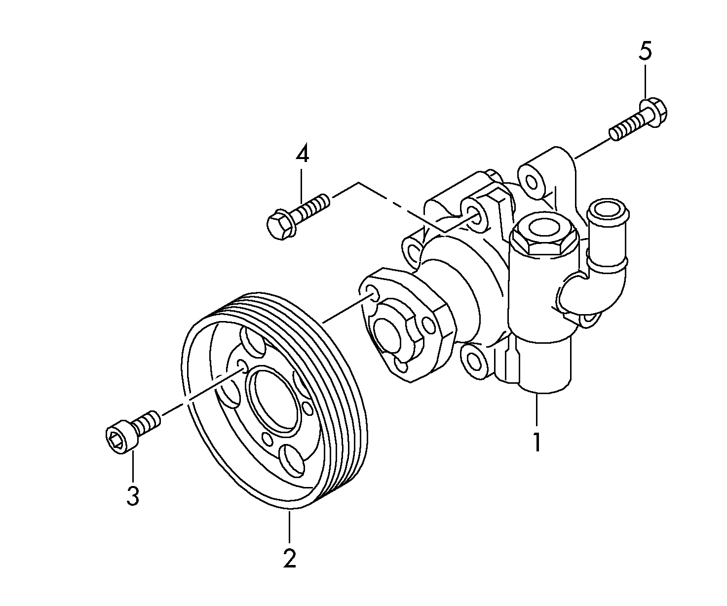 vane pump; for power steering - Touareg(TOUA)  