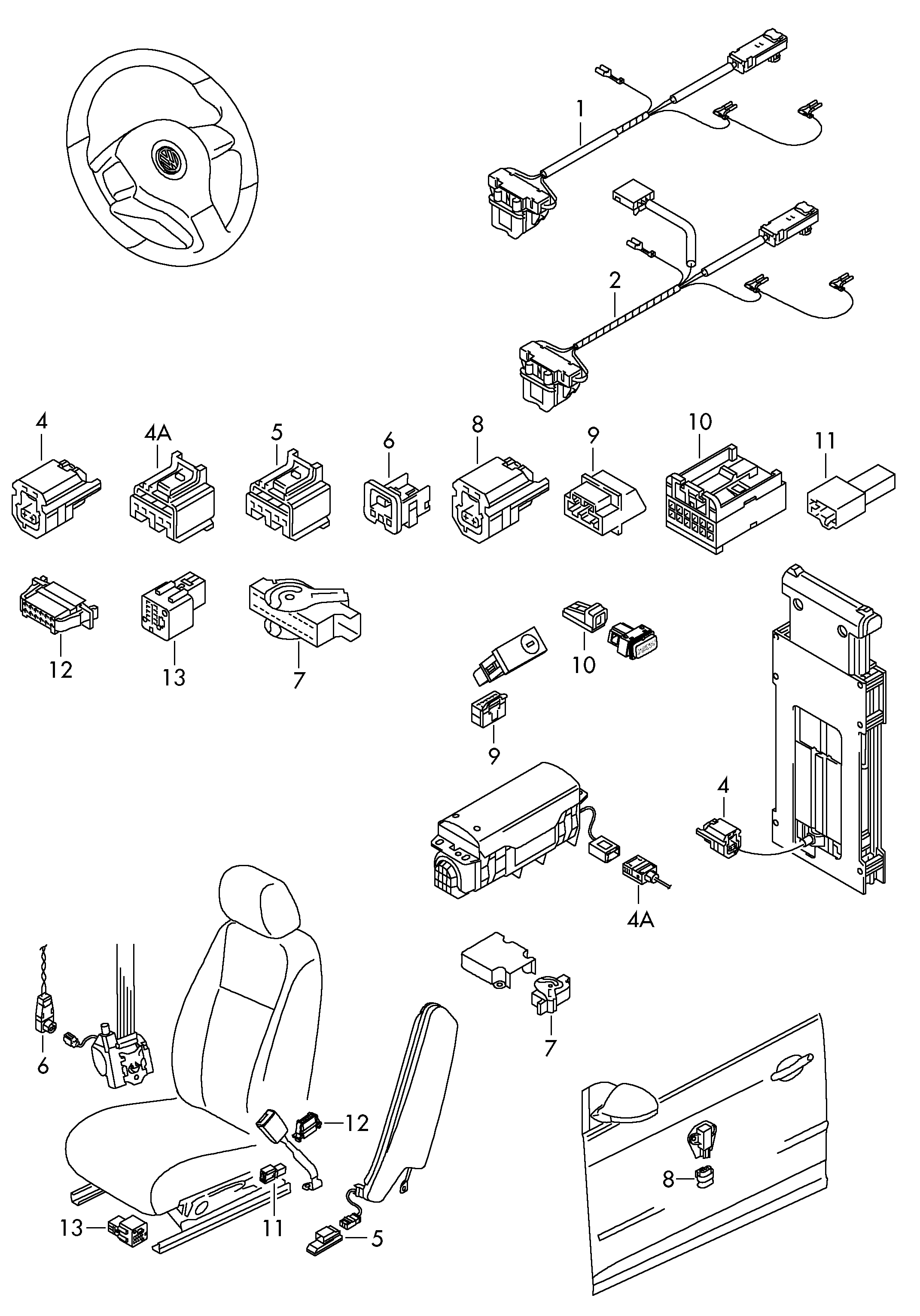 individual parts; central wiring set - Eos(EOS)  