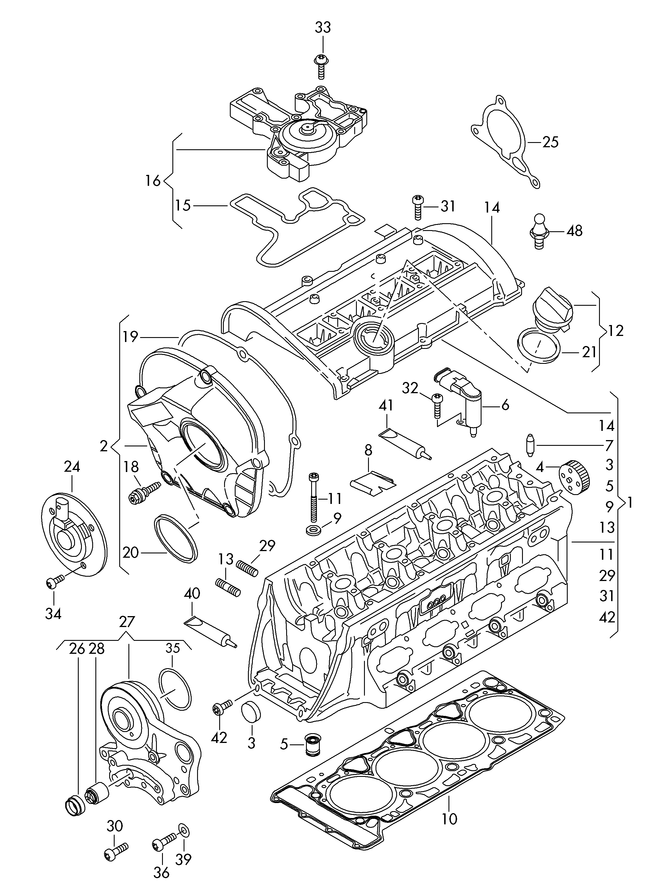 シリンダーヘッド - Audi A4/Avant(A4)  