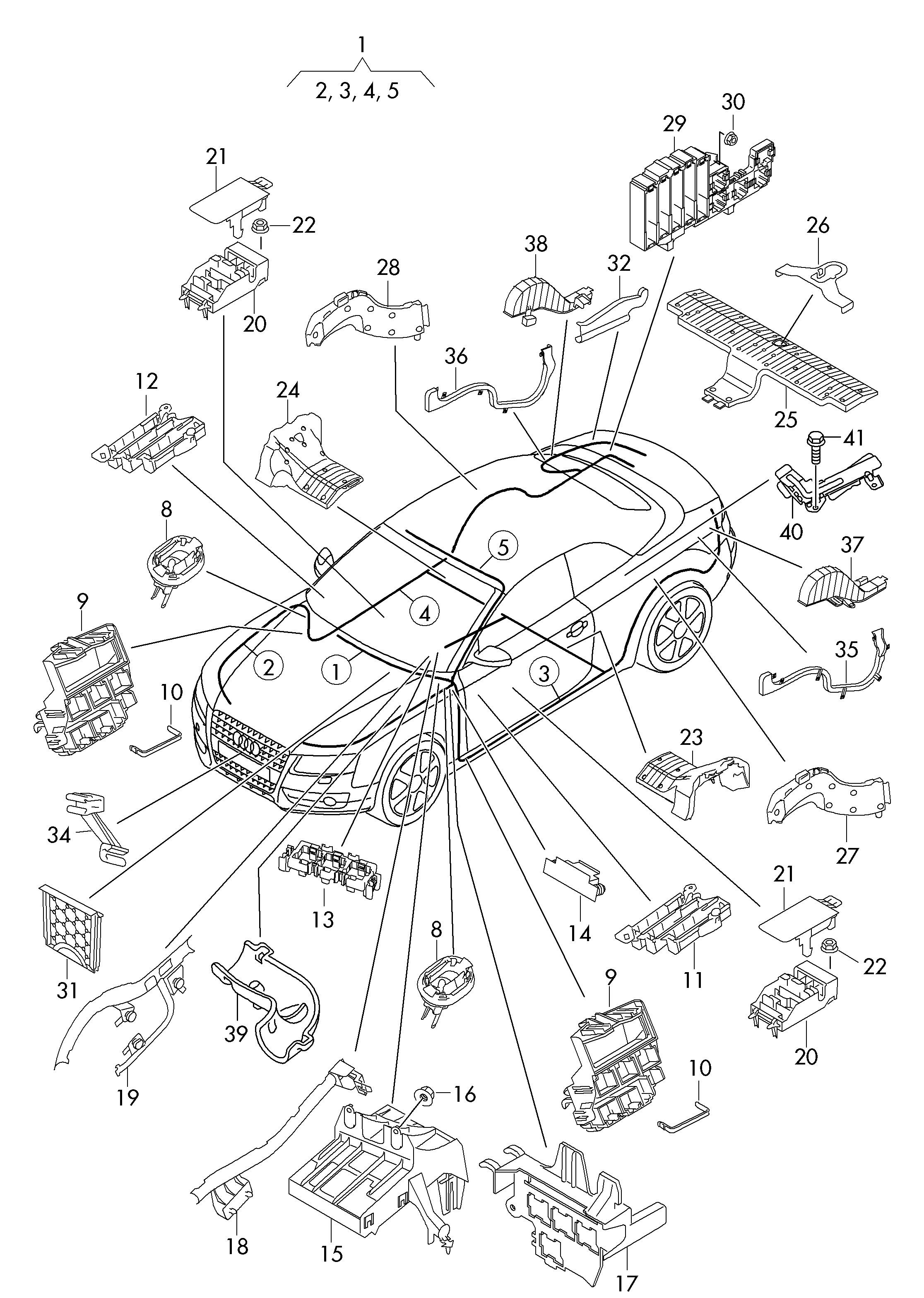 elementy złączne - Audi A5/S5 Cabriolet(A5CA)  