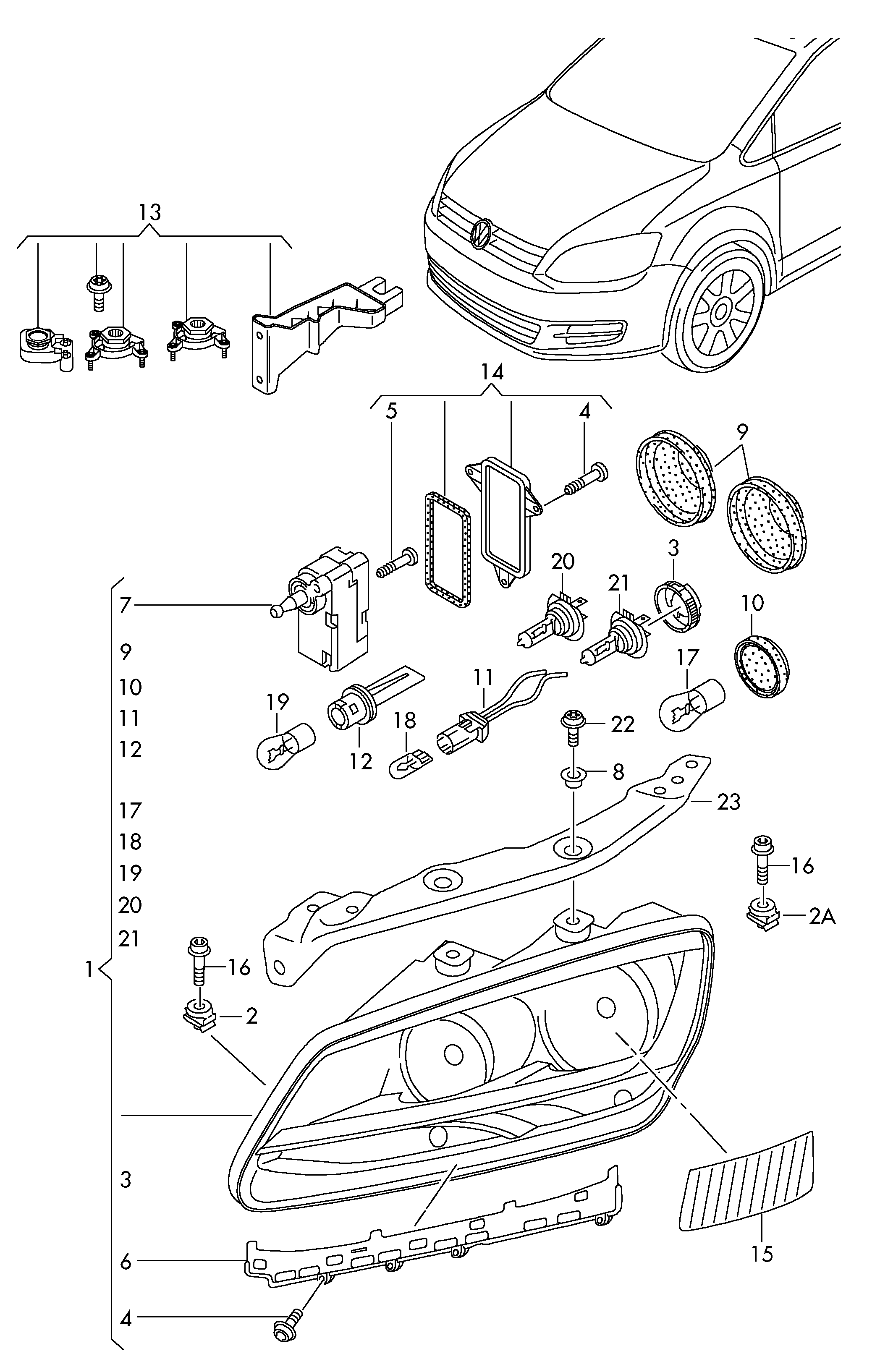doppio proiettore alogeno - Alhambra(AL)  