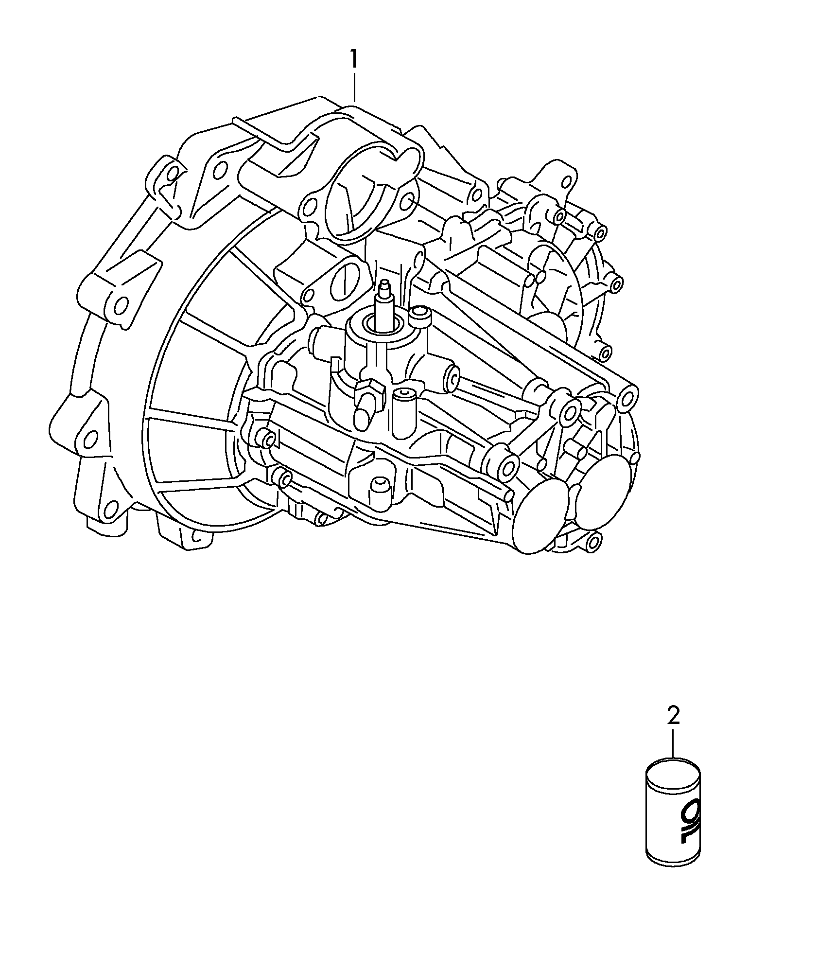 gearbox, complete; 5-speed manual transmission - Citigo(CIT)  