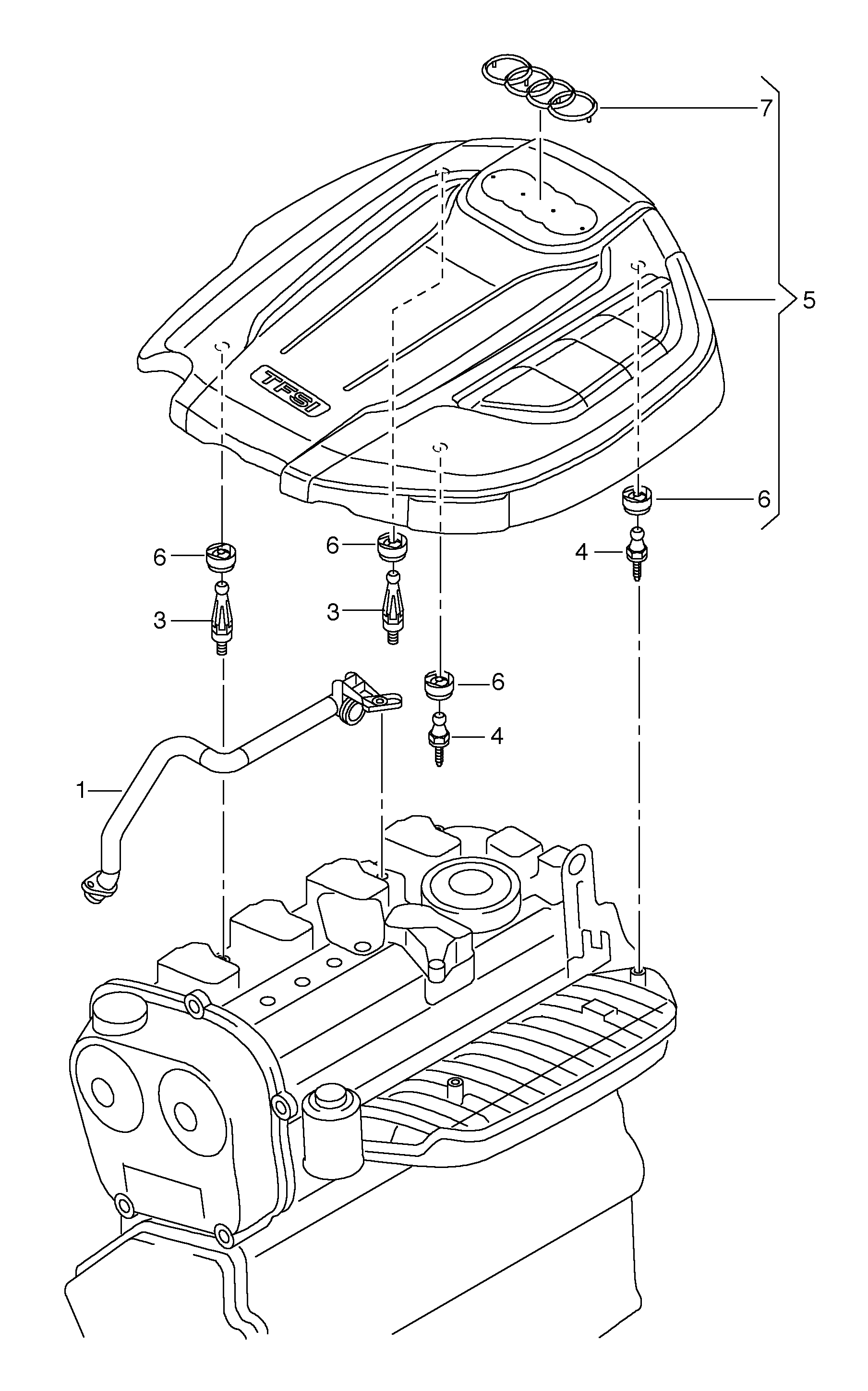 进气管盖板; 排气装置，用于气缸盖
罩 - Audi A5/S5 Cabriolet(A5CA)  