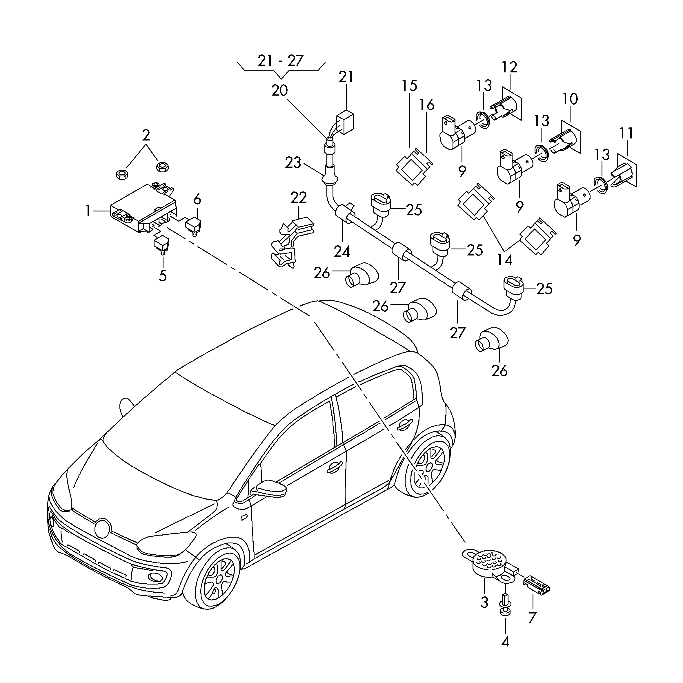 parkovaci radar - Citigo(CIT)  