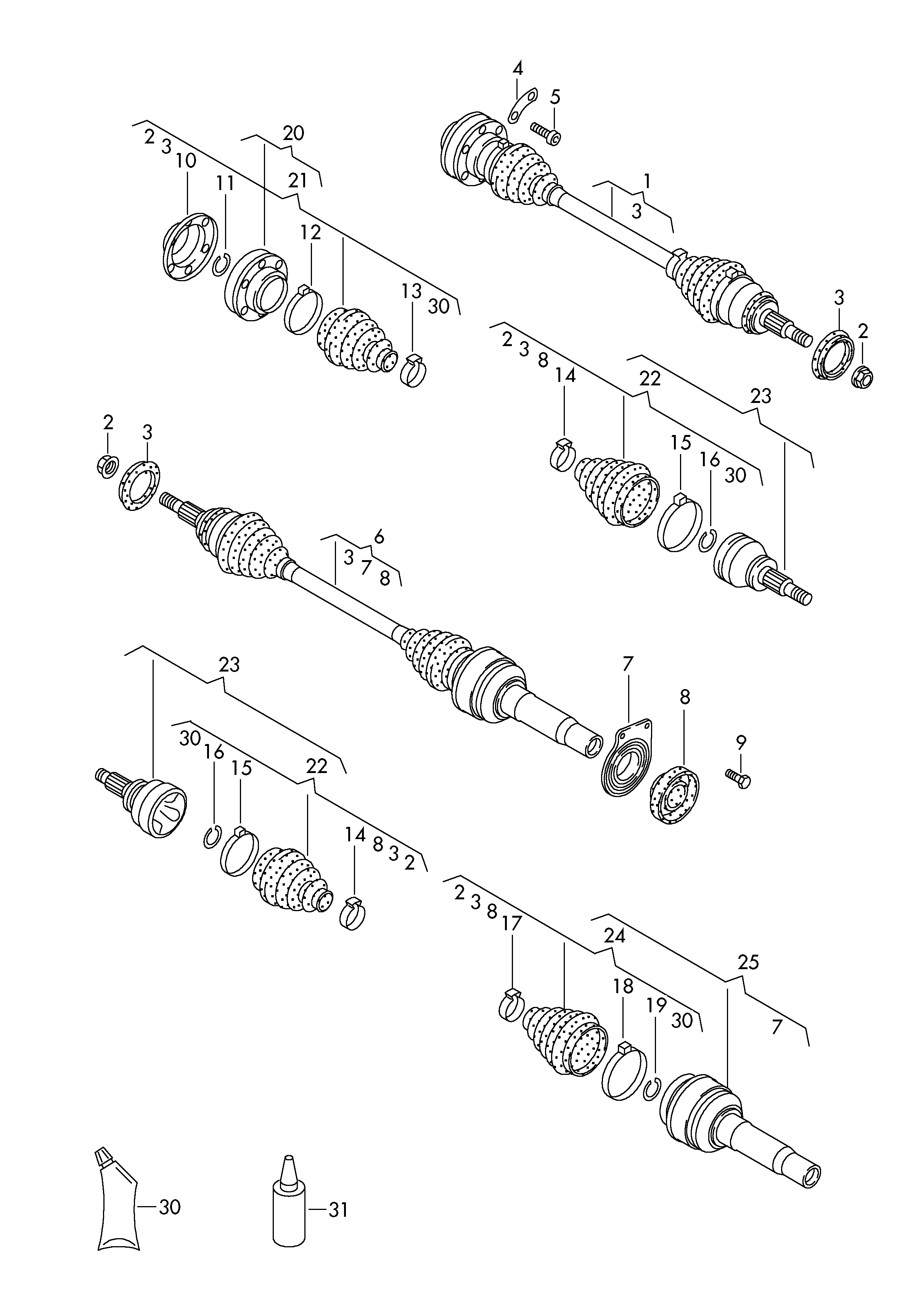 Gelenkwelle; fuer 5-Gang Schaltgetriebe - Transporter(TR)  