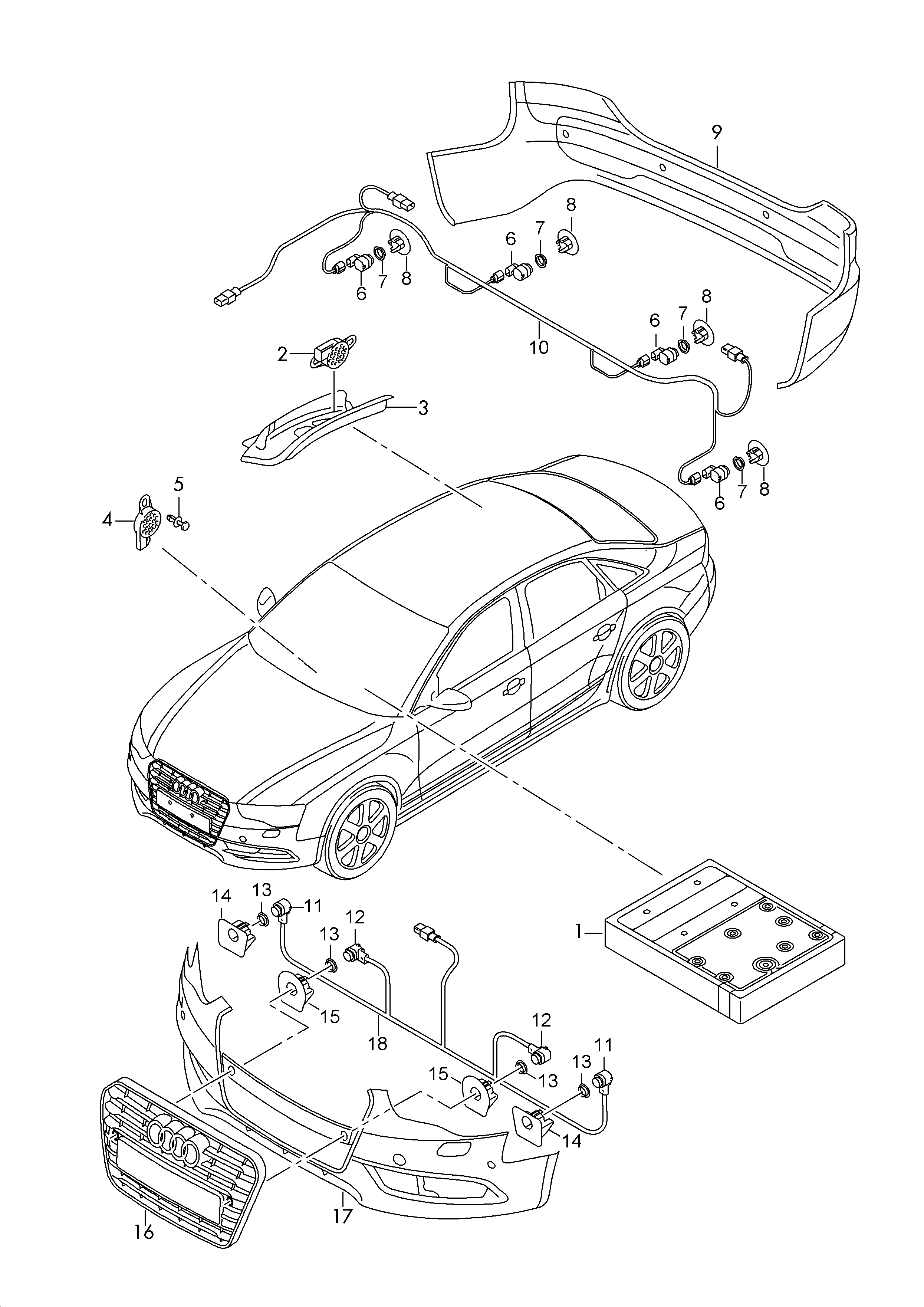 Einparkhilfe - Audi A4/Avant(A4)  