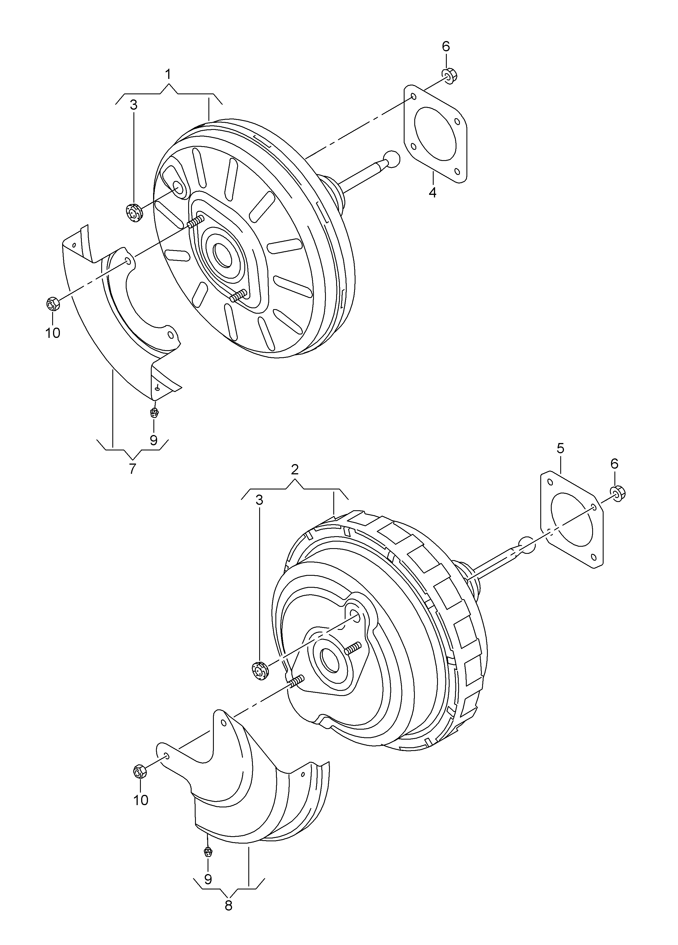 brake servo - Audi TT/TTS Coupe/Roadster(ATT)  
