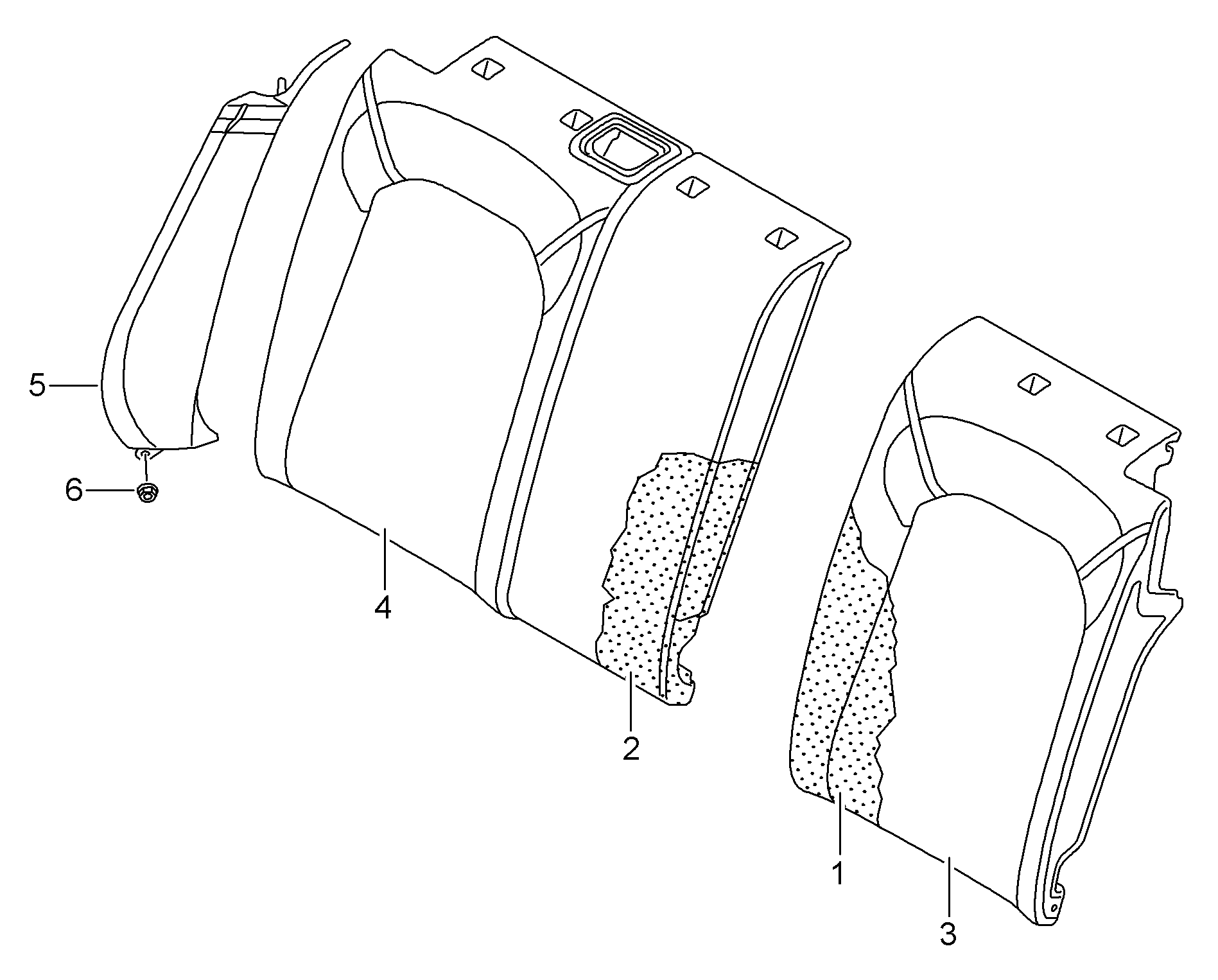 side cushion pads - Audi A3/S3/Sportb./Lim./qu(A3)  