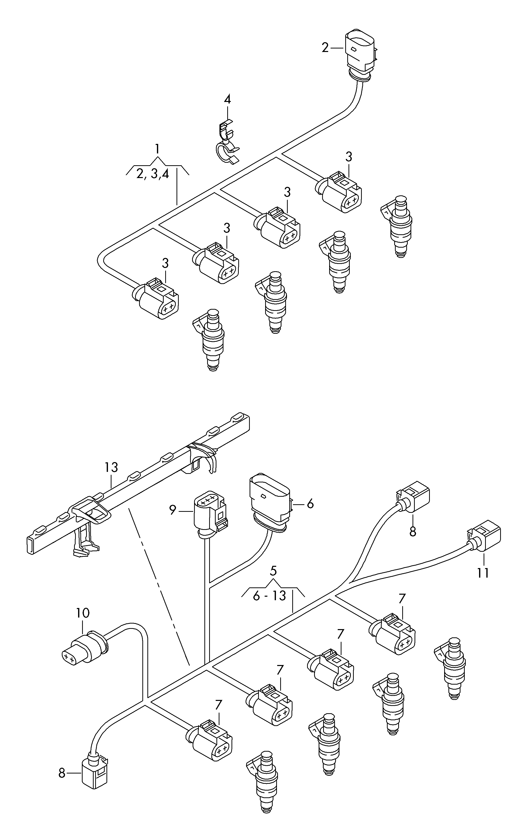 individual parts; wiring set for engine - Leon/Leon 4(LE)  