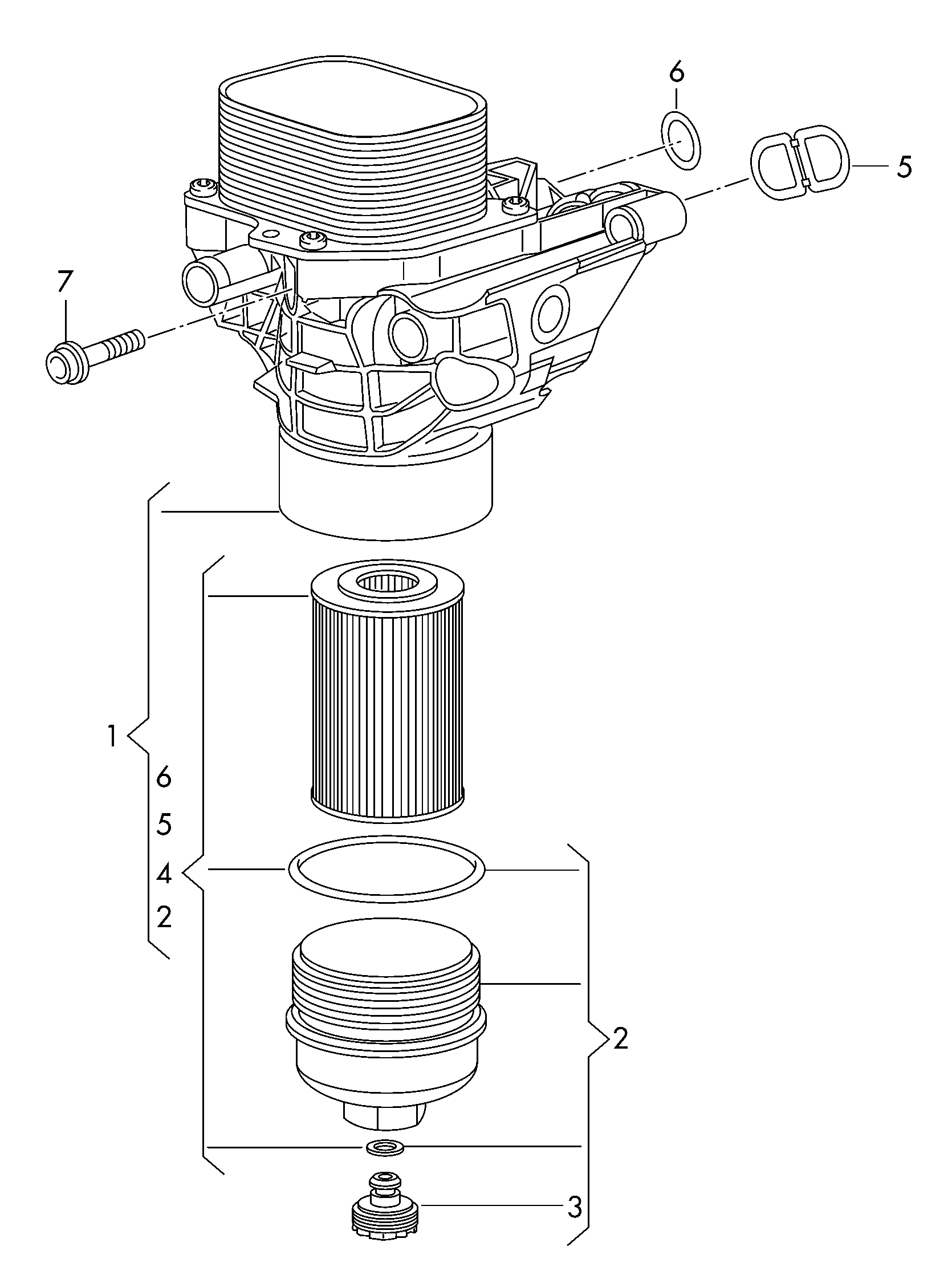 oil filter; oil filter bracket - Octavia(OCT)  