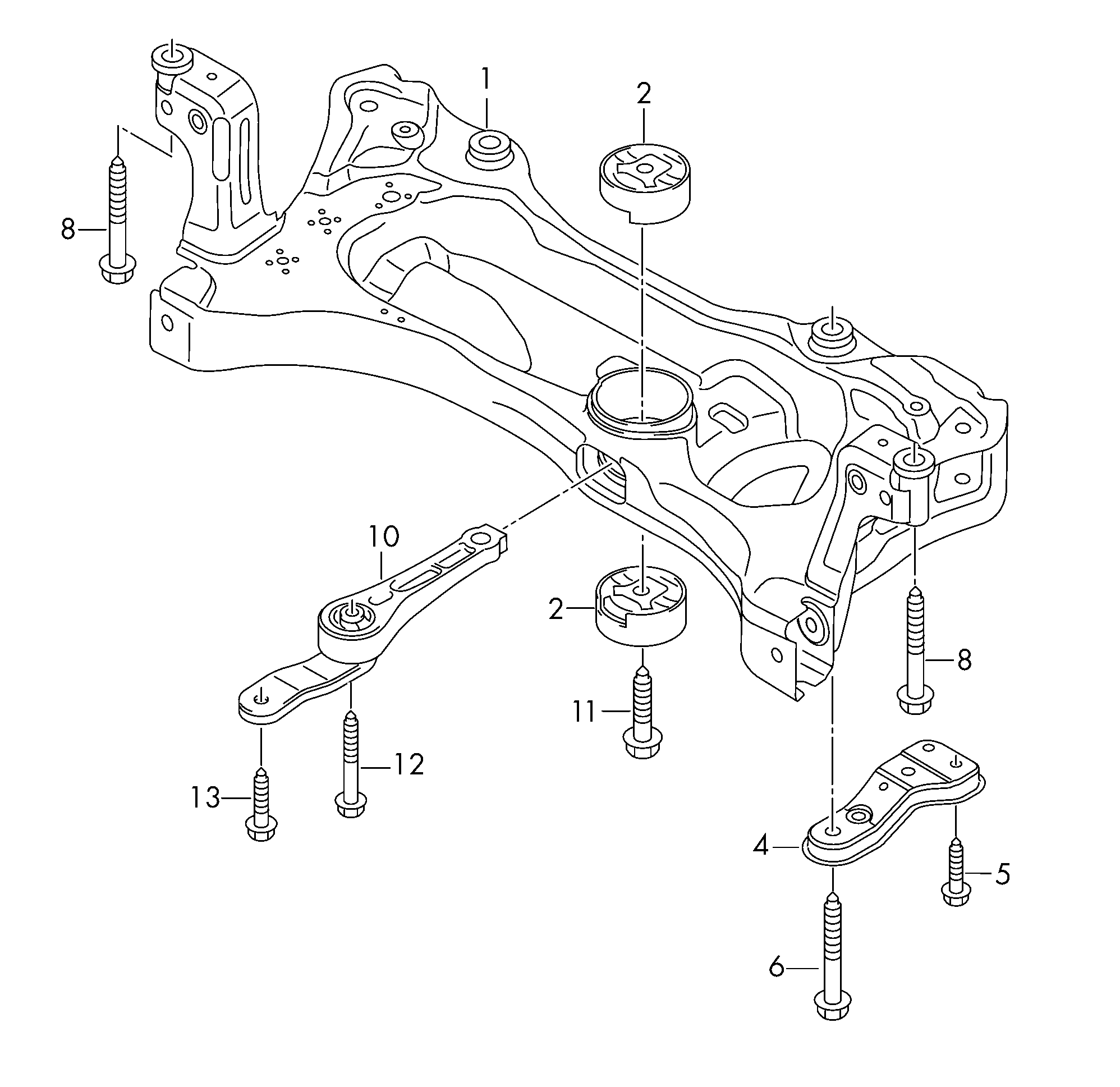 assembly carrier - Golf/Variant/4Motion(GOLF)  