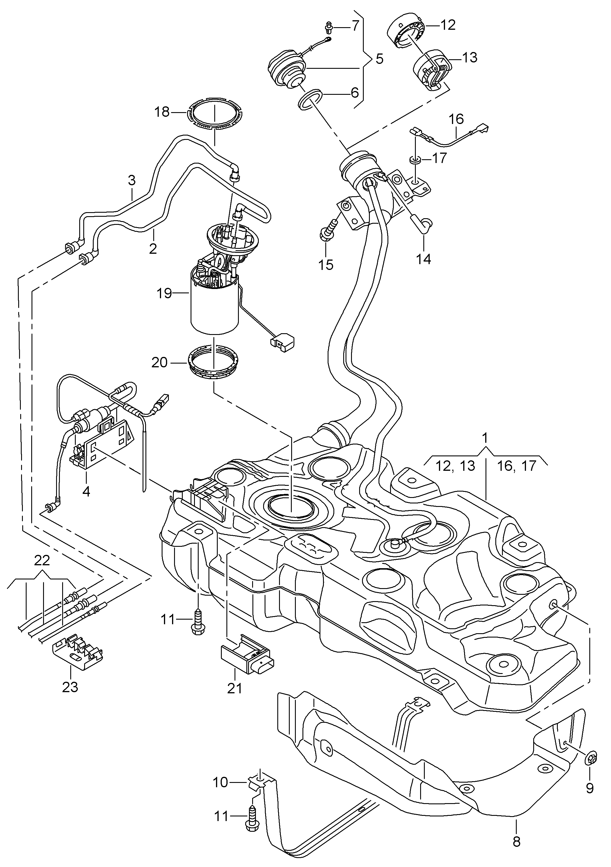 fuel tank with
attachments - Leon/Leon 4(LE)  