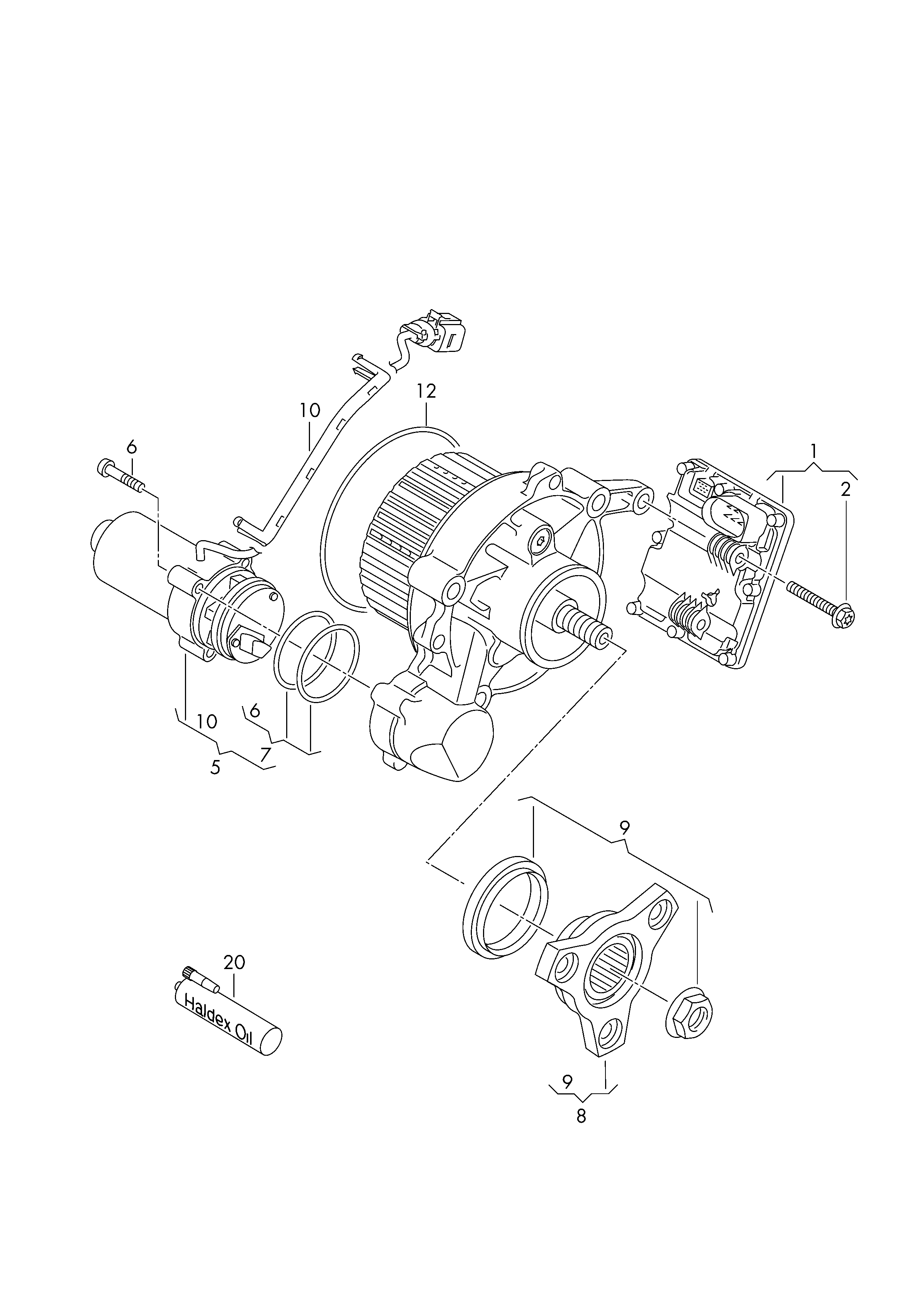 コントロールユニット,
4WD用; プリチャージポンプ - Audi A3/S3/Sportb./Lim./qu(A3)  