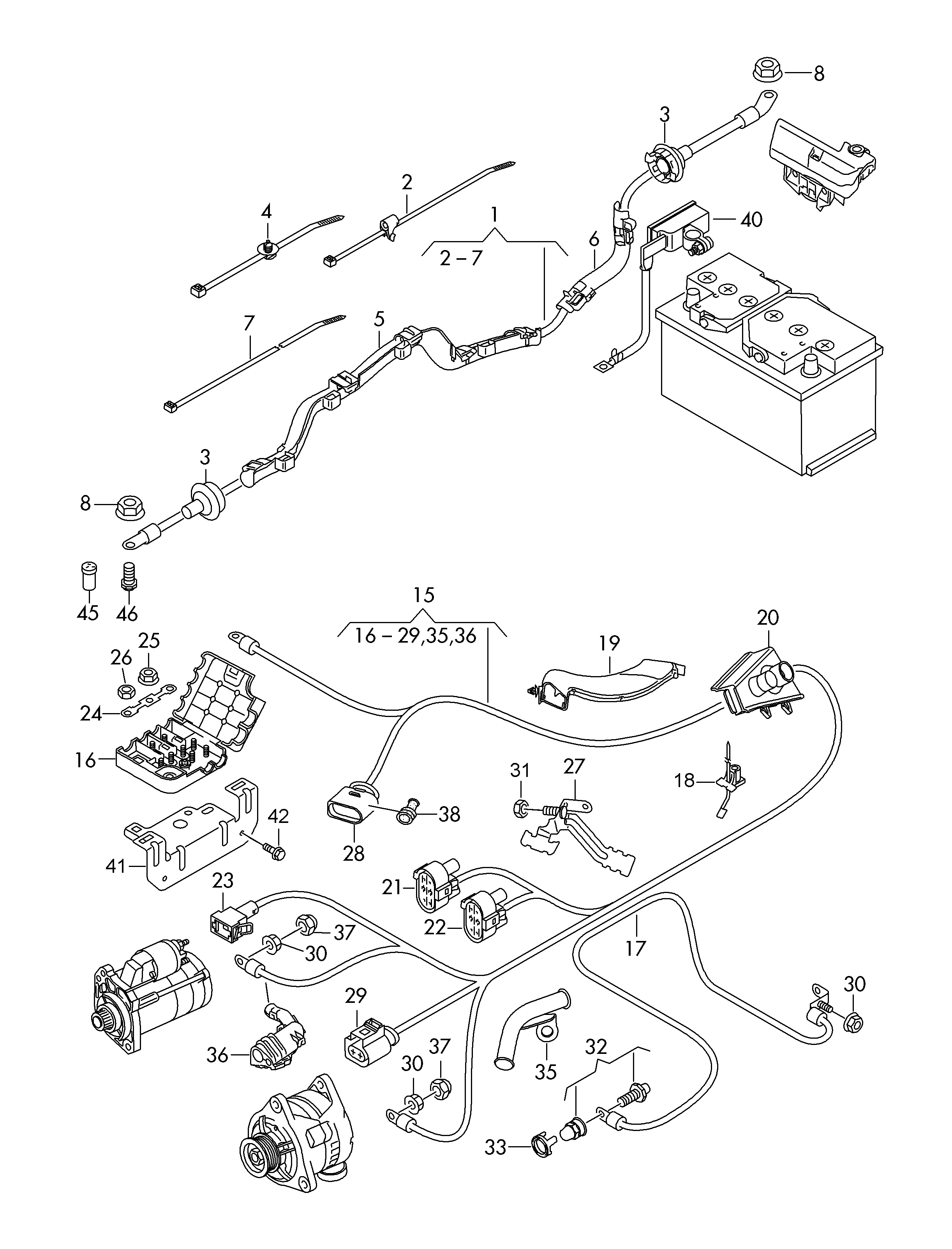 Single parts whitch are not included with the par... Audi Q5 (AQ5) 2015