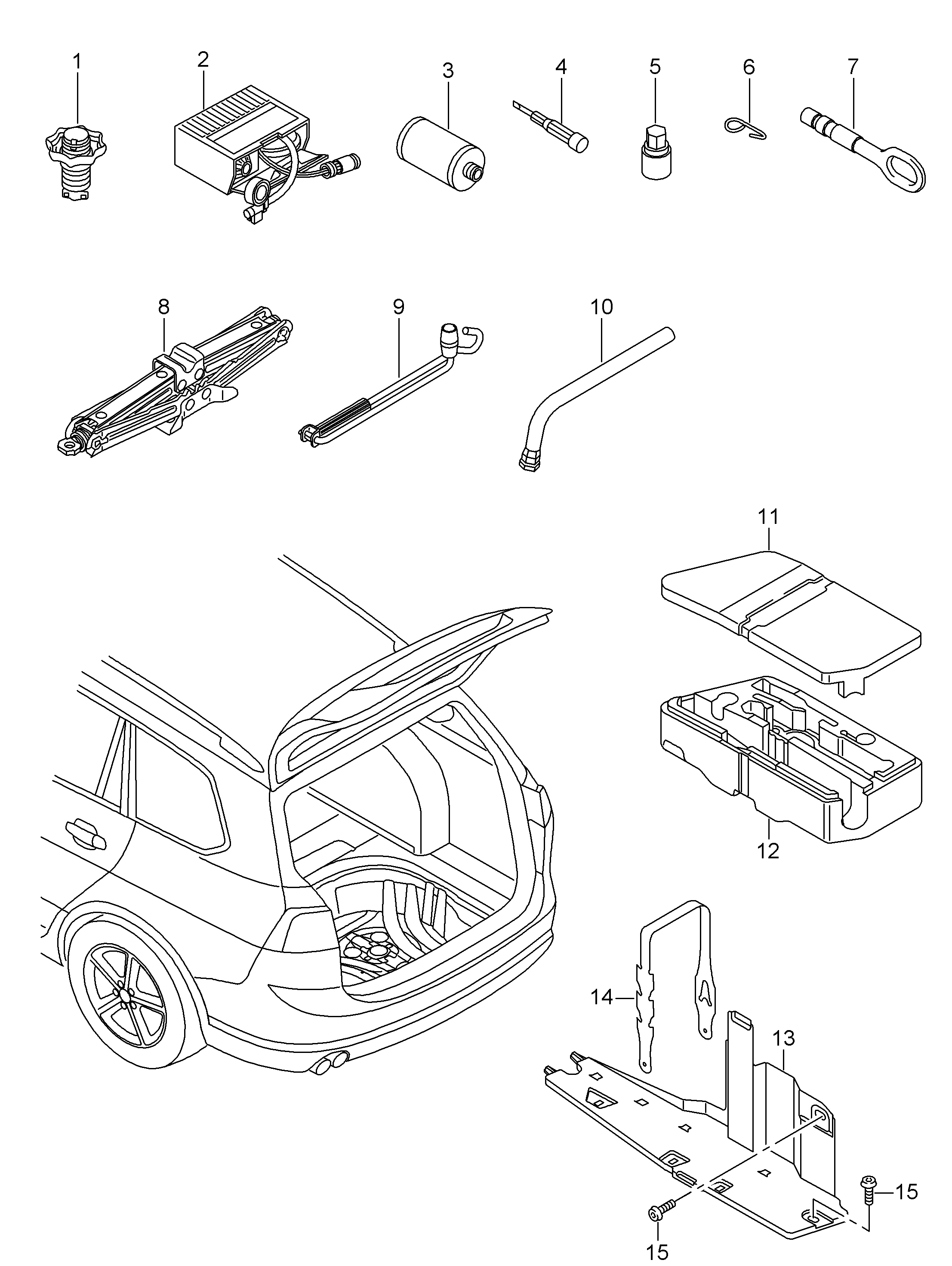 vehicle tools - Golf/Variant/4Motion(GOLF)  