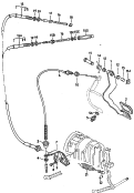 pedal freno<br/>cable acelerador