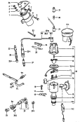 distributor<br/>ignition coil<br/>ignition lead<br/>spark plug<br/>ignition/starter switch<br/>glow plug
