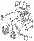 evaporator with connect. parts
