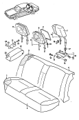 seat and backrest<br/>head restraint, adjustable<br/>armrest