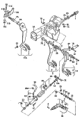 brake and clutch pedals
cluster<br/>bracket for pedal cluster<br/>for manual gearbox