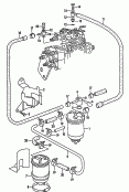 filtro de combustible<br/>p.precalentamiento combustible<br/>separador agua<br/>M  DW  085 001>><br>