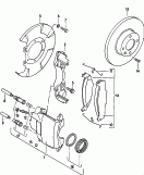floating caliper brake<br/>brake disc<br/>brake disc<br/>F             >> 15-E-011 290