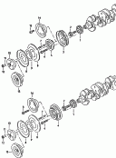 v-belt pulley<br/>for models with power
steering<br/>F 85-H-000 001>>