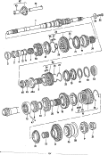 gears and shafts<br/>for 5 speed manual transmiss.