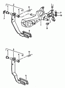bracket<br/>brake pedal<br/>for automatic gearbox