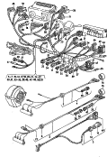 wiring set for dash panel<br/>wiring harness with
resistance for fan motor<br/>wire set<br/>on-board computer<br/>F 81-G-000 001>>