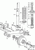 rear axle beam with attachment
parts<br/>suspension